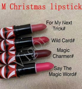 2022 Girl Beauty Cosmetics M Brand Christmas Lipstick Matte Lipsticks with Multi Color Long Lasting Waterproof High Quality9624168