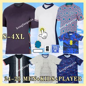 XXXL 4XL 23 24 İngiltere Futbol Formaları Saka Foden Bellingham Rashford Sterling Grealish Milli Takım Kane Futbol Seti Kırmızı Gömlek Beyaz Mavi Erkek Kadın Çocuk Kiti