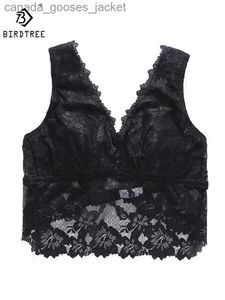 Reggiseni Birdtree 100% seta lberry Nuova moda Reggiseno di pizzo sottile Senza anelli in acciaio Gilet da donna Biancheria intima dolce sexy Autunno Nuovo reggiseno P3N928QMC24315