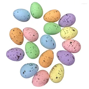 Party Decoration Artificial Eggs Foam Speckled Easter Ornaments For Kids Decorative Fake Egg Bulk Crafts Tree Hunts Basket