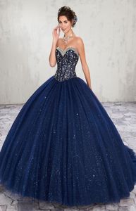 Shinning koyu mavi şarap tatlım boncuklar quinceanera elbiseler özel gün parti elbiseleri dans balo elbiseleri özel boyut 218 kf2437612