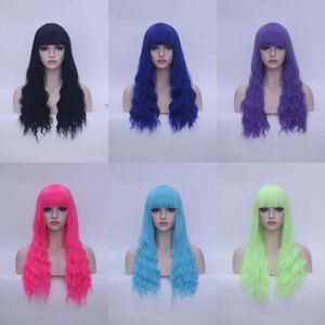 New Long Hair, Qi Liu Hai Ripple Micro Curled Wig, Available in Multiple Colors