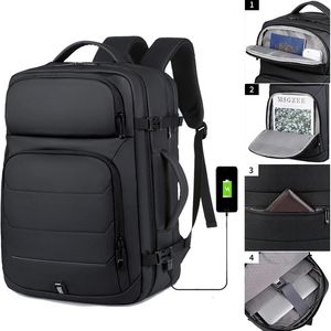 Expandable Mens 17 Inch Laptop Backpacks Waterproof Notebook Bag USB Schoolbag Sports Travel School Pack Backpack For Male 240320