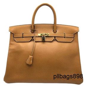 Totes handväska 40 cm väska hac 40 handgjorda toppkvalitet togo läderkvalitet äkta stor handväska full handsewn med logo guld hårdvara qq jwim