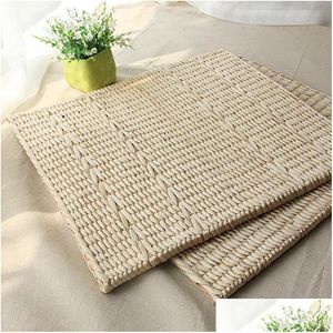 Cushion/Decorative Pillow Arrived Handmade St Floor Mat Bench Chair Cushions Tatami Dining Cushion For Benches Drop Delivery Home Gard Dhmei