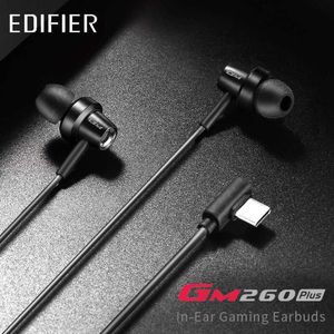 Cell Phone Earphones Edifier GM260 Plus Gaming Earphones Type-C Wired Earphones for iPhone Android Esports Music and Video Streaming Earphones Q240321
