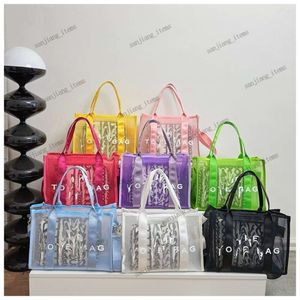 2024 örgü çanta çanta çanta tasarımcısı çanta çanta omuz çantası çapraz kanatlı çantalar kadın moda lüks plaj çantaları şeffaf net pvc çanta torbaları