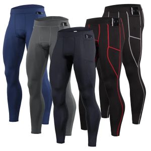 Abbigliamento Nuovi Pantaloni a compressione Leggings da palestra Uomo Running Sport Pantaloni ad asciugatura rapida Pantaloni da allenamento fitness Abbigliamento da allenamento crossfit maschile