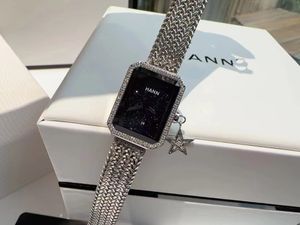 Relógios de pulso femininos de designer estrela design cheio de diamantes relógios quadrados acessórios de moda
