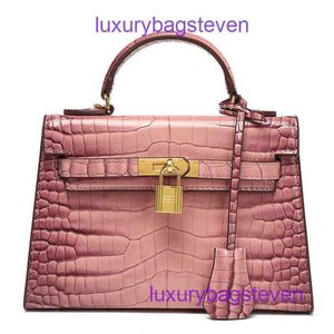 Hremms Kelyys 9A top quality bag women purse Designer Tote Bags Luxury handbag 2024 new crocodile patterned genuine leather carrying Have Real Logo