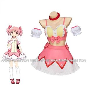 Cosplay Anime Costumes Magi Madoka Magica Rollspel Kaname Madoka Come Dress Full Set Magic Girl Mini Uniform Setc24321