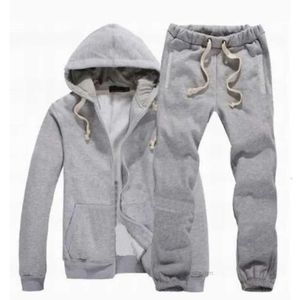 Nya män Polo Tracksuit Winter Hood Jacket Pants Sweatshirts 2 Piece Set Hoodies Sporting Sport Coat Sportkläder 23SS Fashion Movement