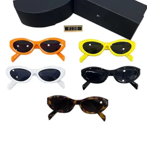 Modne okulary przeciwsłoneczne Projektant mężczyzn Polaryzacja ochrony UV400 Oko oko w stylu lamparta elipsy okulary czarne brązowe soczewki leśne luksusowe okular