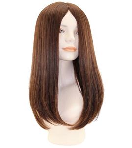 10a klass Human Hair Brown Color Sheitels 4x4 Silk Top Jewish Wigs Finest European Virgin Straight Hair Kosher Wig 8606117