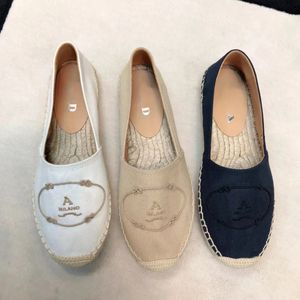 أعلى جودة أحذية غير رسمية espadrill السفر في الهواء الطلق loafer مصمم فاخر الصيف شاطئ شاطئ شقة الصياد الحذاء المشي منخفضة الباليه رقص حذاء رياضة قماش الرجال نساء حذاء التنس