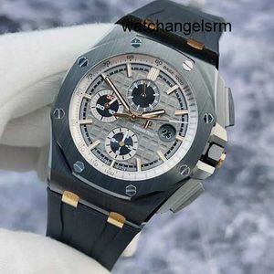 Projektant AP Wristwatch German Limited Edition 300 Epic Royal Oak Offshore 26415ce Czarne materiały ceramiczne Funkcja pomiaru czasu Automatyczne mechaniczne męże 44 mm