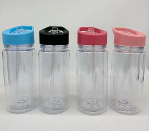 Акриловые детские стаканы «Снежный шар» на 10 унций с крышкой, Предварительно просверленные прозрачные пластиковые стаканы с двойными стенками, сделай сам, блестящая спортивная бутылка для воды с дырочной пробкой, новая