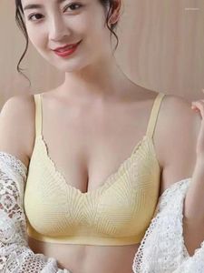 Bras Bra Throbbing Girl's Steel Ring Gathers For Warmth Vest Beautiful Back Underwear Thickened Sexy Slimming Effect And