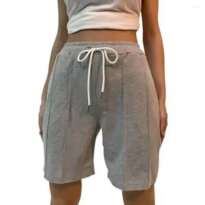 Women's Shorts Women Drawstring Waist Stylish Elastic With Pockets For Summer Fitness Casual Wear