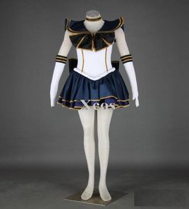 Sailor Moon Sailor Pluto Cadılar Bayramı Cosplay Kostümleri Pamuk Polyester Meiou Setsuna Cadılar Bayramı9171360