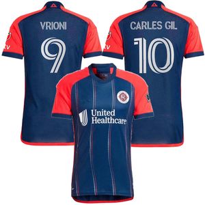 2024 2025 New England Soccer Jerseys Revolution VRIONI CARLES GIL CHANCALAY KAYE ROMNEY HARKES 24 25 Fußballtrikot für Herren und Kinder