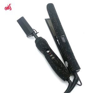 Hair Straightener and Comb Set with Rhinestone High Heat Flat Iron straighter Combo peigne chauffant lisseur Lisseur Cheveux 240309