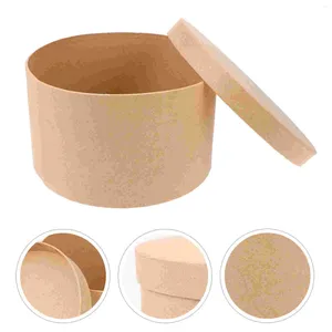 Ta ut containrar Rundtårta Box Soap Treat Boxes Biscuit Case Container Gift Bakery Supplies Kraft Paper Sweet