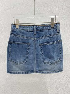 Kvinnors shorts 2024 Summer Casual Fashion Women Blue Denim Mini Pants Classic Vintage