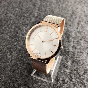 CKK 2024 Luxury Fashion Brand Watch Women Men Couple Style Metal Steel Mesh Band Quartz Wrist Watches Free shipping gift