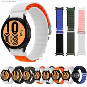 Watch Bands No Gaps 20mm Nylon Band For Samsung 5 4 44mm 40mm 5 Pro 45mm 4 Classic 42mm 46mm Alpine Loop Strap Y240321