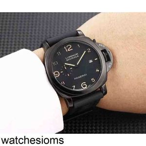 Panerass Fashion Men 's Watches 기계식 클래식 남성 캘린더 가죽 밴드 손목 시계 스타일 루미노를위한 럭셔리