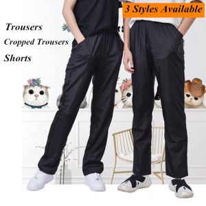 Verktyg Pet Shop Groomer Work Clothes Byxor / Croped Pants / Shorts Antistatic Waterproof Breattable Dog Cat Frisör G0201