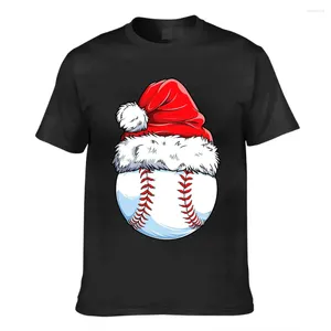 Men's T Shirts Men Shirt Women Baseball Ball Santa Christmas Boys Girls Kids Xmas Hat Sport Sweatshirt Hoodie