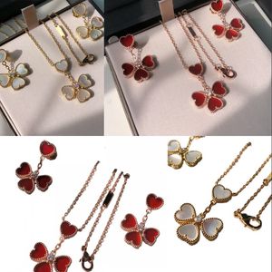 Luxury versatile necklace earrings jewelry set designer highend personality necklace top quality temperament necklaces for women accessories zl179 I4