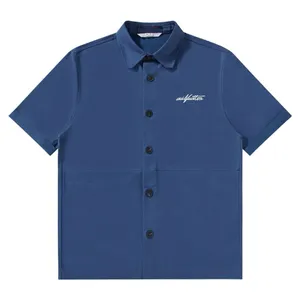 Męskie koszulki Polos Polos T-shirts okrągła szyja haftowane i drukowane letnie zużycie w stylu polarnym z ulicą czystą bawełnę rozmiar: S-3xl D7G3