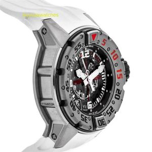 Trevligt armbandsur RM Wrist Watch Collection RM028 Automatisk 47mm Titanium Mens Strap Watch RM028 AJ Ti-Ti