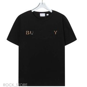 Bury T Shirt Paris Mens T-shirts Designer TEE Luksusowy Flocking Letter Classic Fashion Green Women krótkie rękawowe bawełnę 590