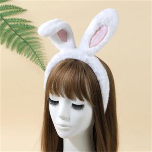 Bunny Ears pannband för vuxna och barn Julplysch Rabbit Hair Hoop Party gynnar cosplaydräkt