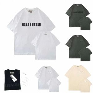 Esse Esse T -Shirt Herren Designer T -Shirts Sommer Mode Simplid schwarzer Buchstaben Drucken T -Shirts lässige losen Frauen Tees Paar Top White Men Shi