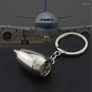 Keychains Engine Keychain Aircraft Formed Tuning Män Kvinnor Keyring Pendent Accessories Key Chain