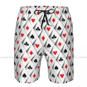Мужские шорты Пляжные короткие костюмы для плавания Карты с узором Серфинг Спортивная доска Купальники