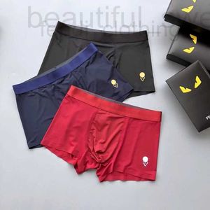 Cuecas designer roupa interior masculina 3 pacote de pequeno monstro encaixotado com boxers tendência de seda gelo 58YR TMTH