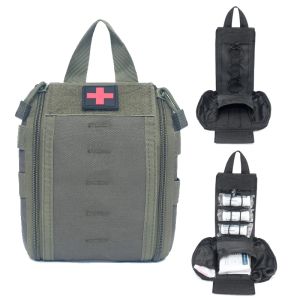 Väskor Taktisk påse First Aid Kits EDC Medical Bag Army Militär Emergency Gear Molle Pack Jakt Camping Survival Tool Pouch