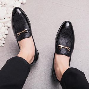 Shoes Leather Casual Classic 780 Men for Wedding Loafers Shiny Men's All-match Pointed Toe Mens Slip on 's S