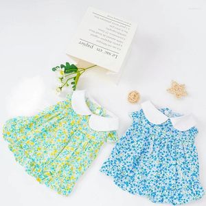 Dog Apparel Cute Floral Dress Summer Puppy Clothes Princess Skirt For Female Dogs Soft Cat Pet Kitten Chihuahua