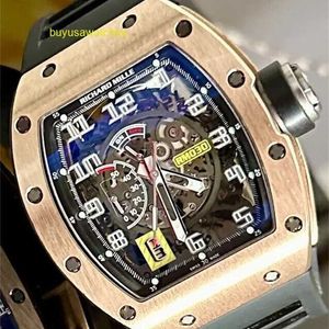 다이아몬드 스포츠 손목 시계 RM 손목 시계 RM030 로즈 골드 종이가있는 로즈 골드