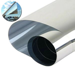 Window Stickers 30 50cm PET Glass Home Office Film Door Sun Reduction Heat Insulation Anti Glare Tint One Way Mirror Sticker