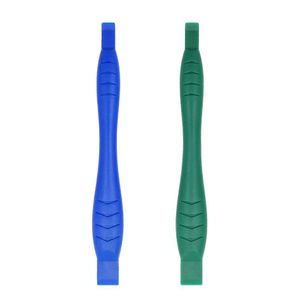 Repair Tools 118Mm Blue Green Carbon Fiber Hardened Plastic Double-Ended Pry Tool Opening Crowbar Spudger For Cell Phone Tablet Pc Dro Otupq