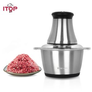 Grinders ITOP New Electric Stainless Steel Meat Grinder Meat Chopper Mincer Kitchen Food Press Machine Sausage Home Appliances