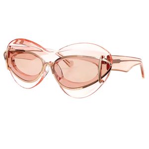 2024 레트로 스팀 펑크 선글라스 여성 패션 브랜드 디자이너 두꺼운 프레임 태양 안경 UV400 그늘